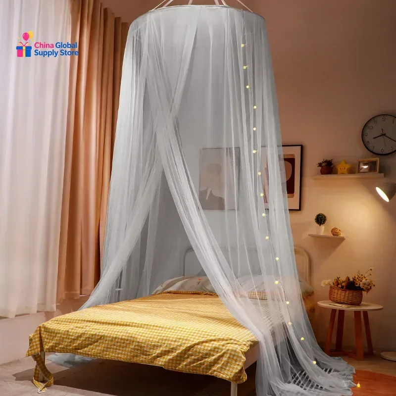 Child Canopy Mosquito Net Window for Double Bed Fabric Door Folding Tent Bed Curtain Extendable Anti Mosquito Tent Romantic