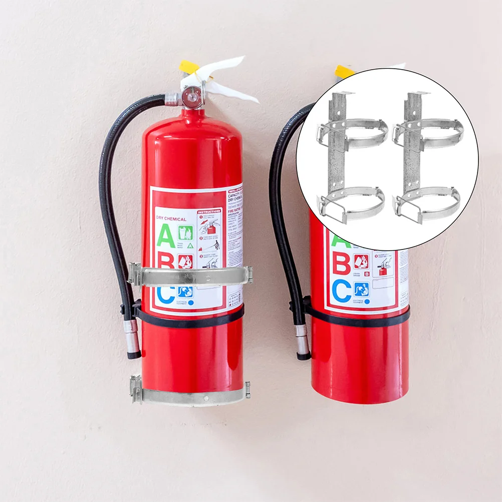 

2 Pcs Extinguisher Wall Mount Bracket for Classroom Home Office Boat Car Fire Extinguisher Mount Truck Emergency Storage Rack