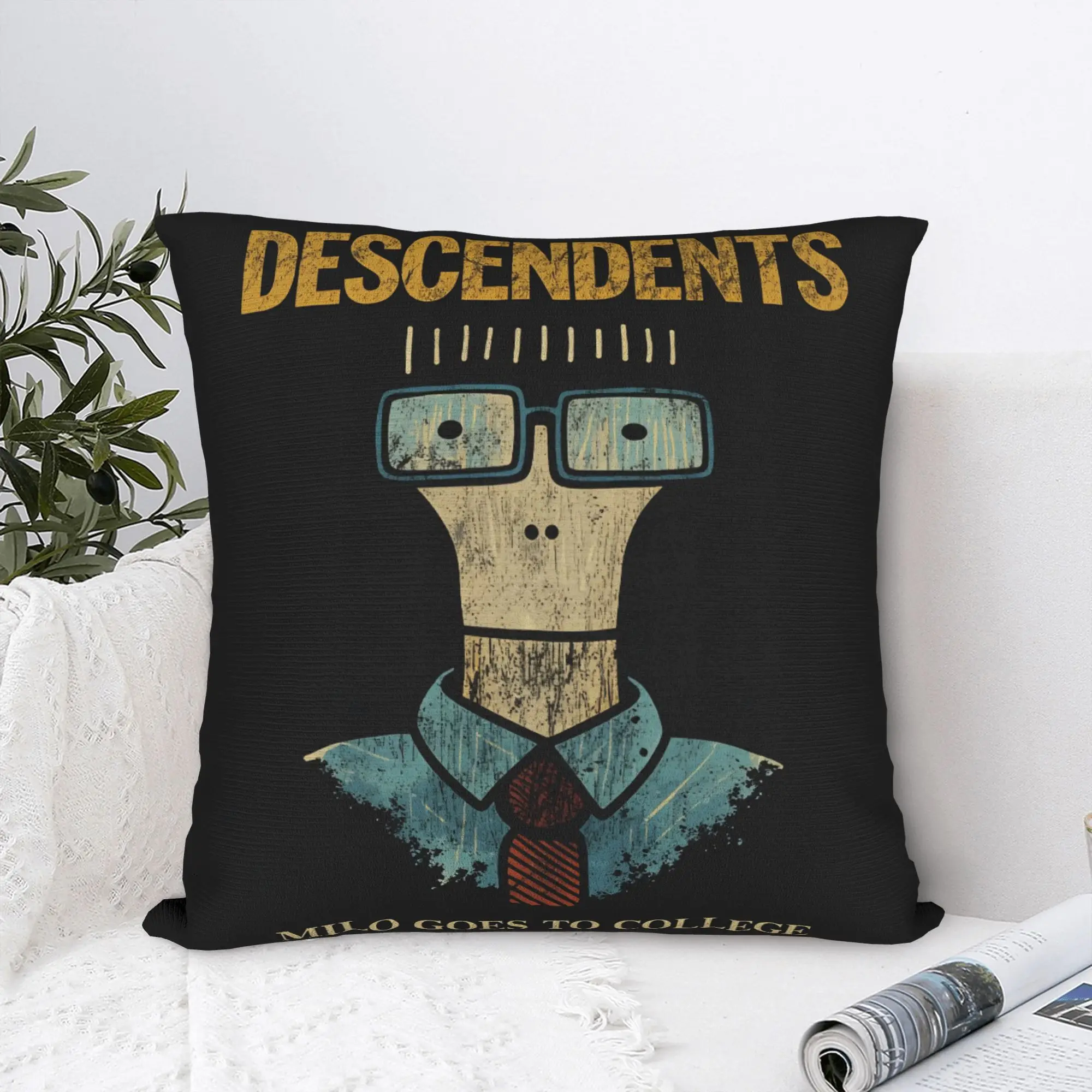 Descendents Milo Goes to College Pillowcases  Fashion Pillow Case For Living Room Sofa Square Pillow Cover