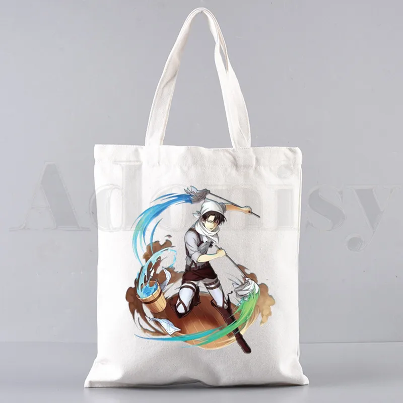 Anime Final Season Attack on Titan Titans Attack Handbags Shoulder Bags Casual Shopping Girls Handbag Women Elegant Canvas Bag