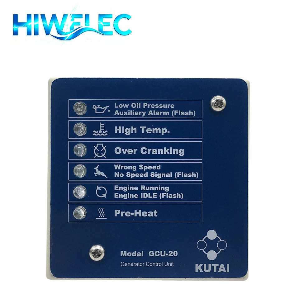 Original KUTAI Genset Controller Module GCU-20 GCU20 Generator Control Unit Auto Start Control Panel Board Parts