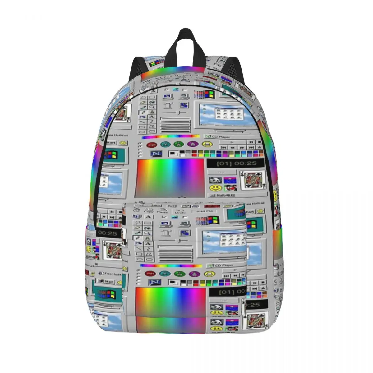 Microsoft Windows 98 Server Simple and stylish backpack Canvas backpack Backpack women