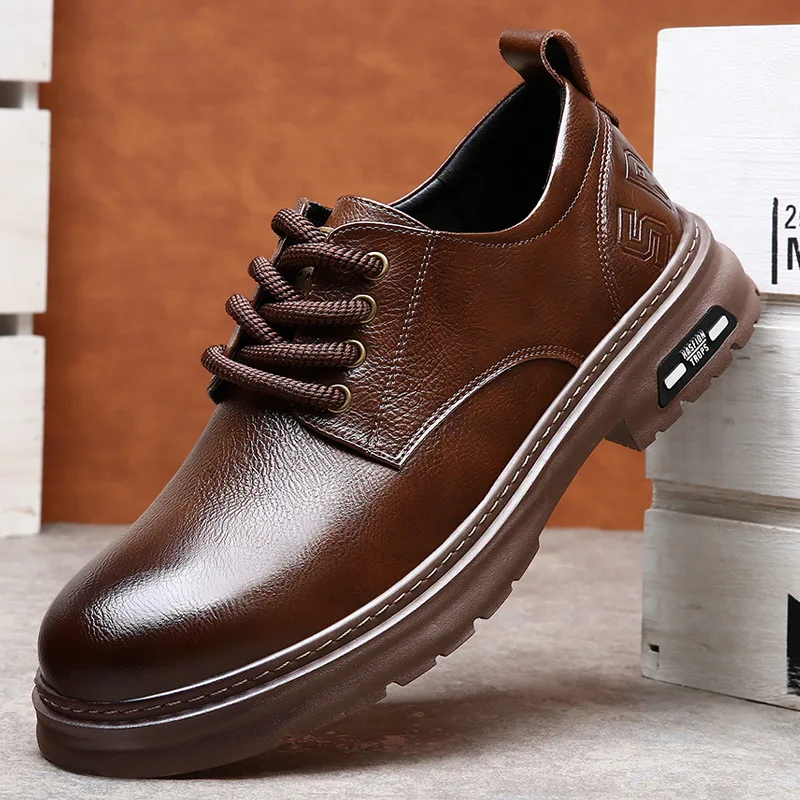 Sapatos Oxford preto claro para homens, sapatos de couro casuais, conforto com renda, banquete de luxo ao ar livre, trabalho, 2022