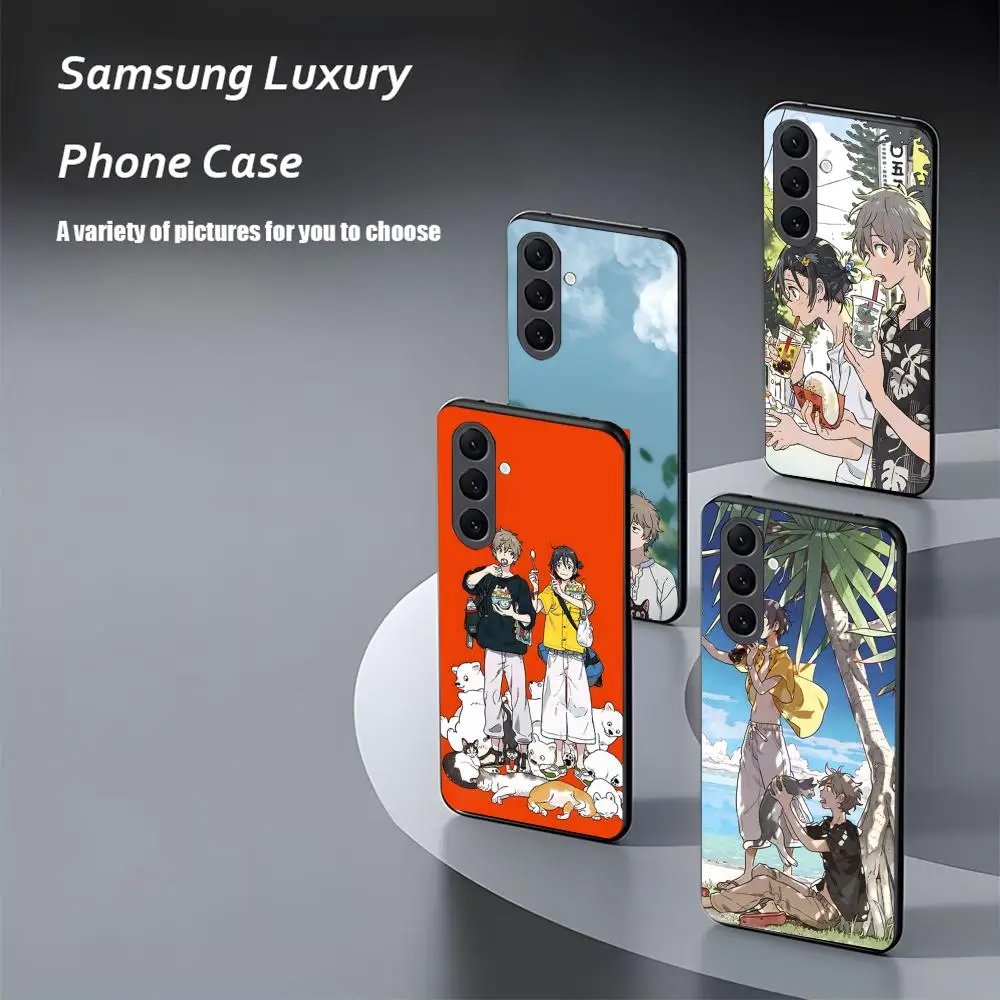 حافظة هاتف Cool Stranger by the Shore لهاتف سامسونج جالاكسي S25 S24 S23 S22 S21 S20 Plus Ultra Note20 Soft Black