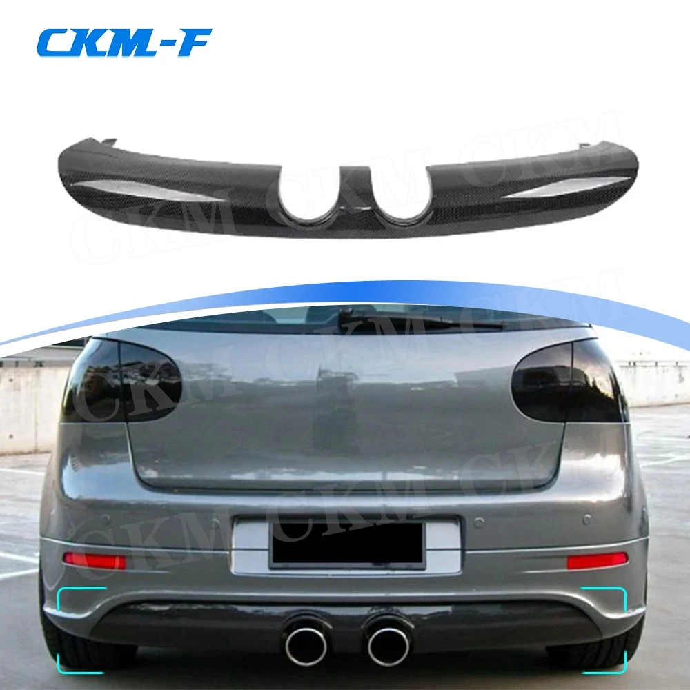 Carbon Fiber Rear Lip Diffuser Bumper Spoiler Body Kits for VW Golf 5 MK5 R32 2005-2009 FRP Rear Lip Spoiler Car Accessories