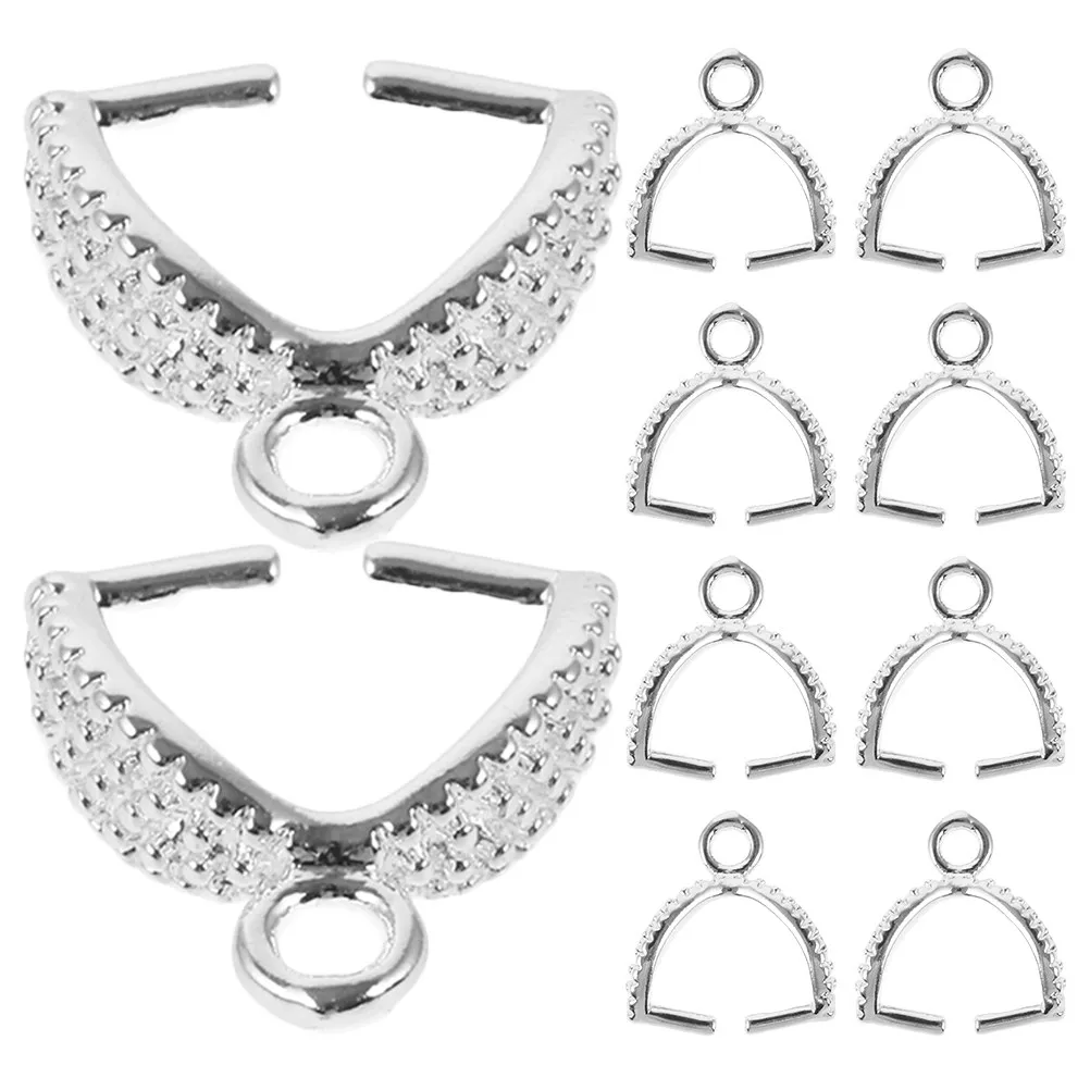 10 Piezas de Broches de Cobre con Diseño Personalizado para Joyería, Cierres para Collares, Pulseras y Colgantes, Hebillas de Conexión para Fabricación de Joyas