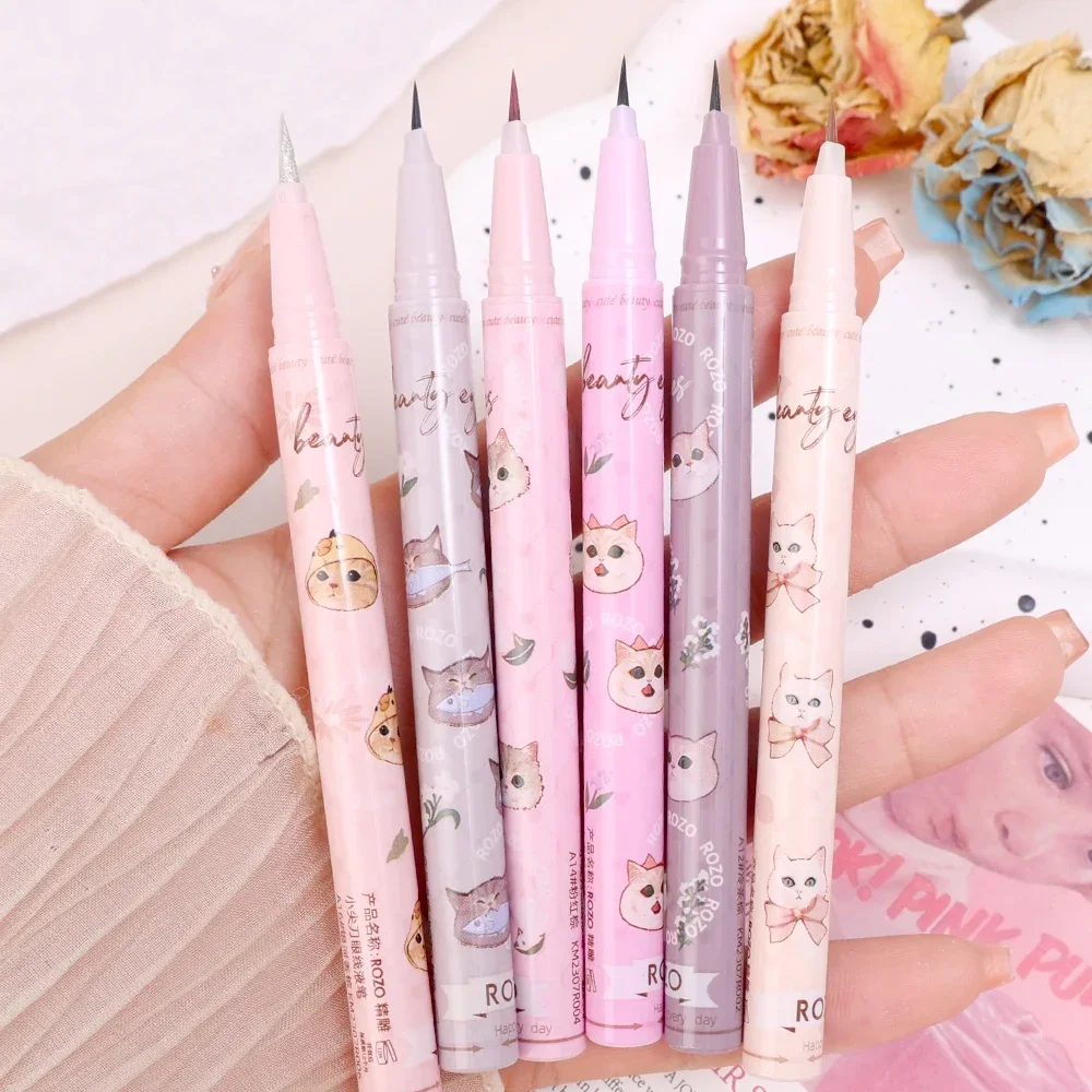 Diamond Shiny Eye Liners Pencil Waterproof Ultra-thin Matte Glitter Eyeliner Long Last Lower Eyelash Pen Eyes Makeup Cosmetics