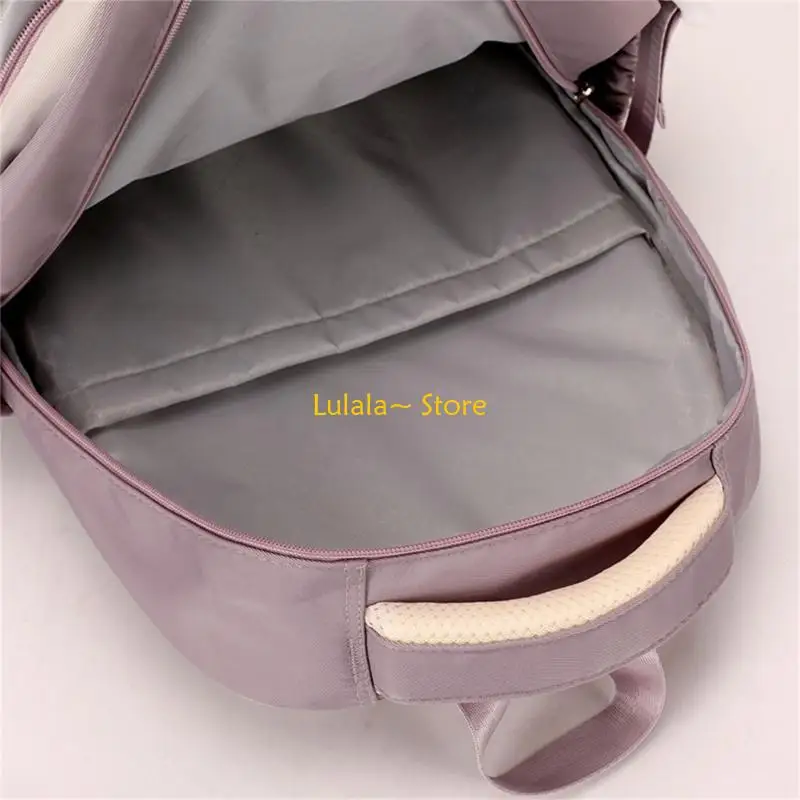 

Y4QA Adjustable Strap Backpack School Bag Casual Daypack For Campus And Shopping