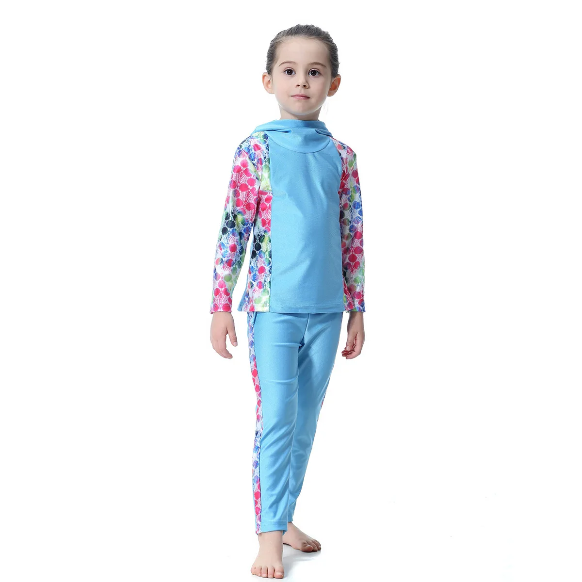 Muslim Kids Swim Suits Muslim Girls Swimwear One Piece Swimsuit Baby Girls Islamic Swimming Suits Children Islamic Swimsuit