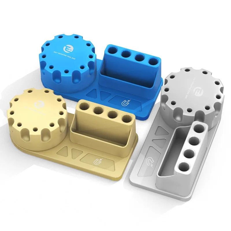 

Multi-function Screwdriver Tweezers Storage Box Rotating 360° Tools Rack Screwdriver Stand Holder for Maintenance repair tools