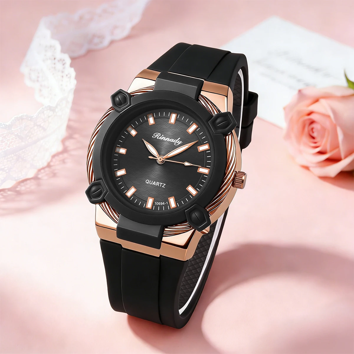 Fashion Popular Women Ladies Temperament Casual Silicone Quartz Watches