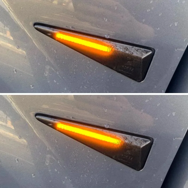 For Renault Megane MK2 CC Espace MK4 Scenic MK2 Wind Avantime Thalia 2 2pieces Led Dynamic Side Marker Turn Signal Light