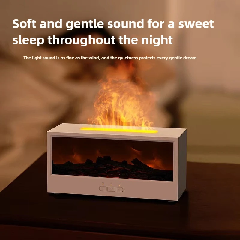 2025 تصميم جديد الموقد مستطيلة لهب بالموجات فوق الصوتية 7 صمام ثنائي باعث للضوء ناشر رائحة #4