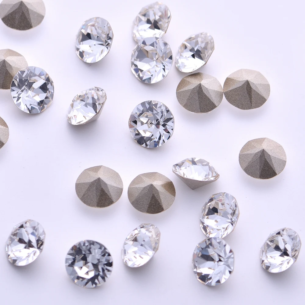 Original Crystals from Austria 1088 XIRIUS Chaton Pointed Back Foiled Rhinestone Strass for Nail Art Jewelry Making Accessories