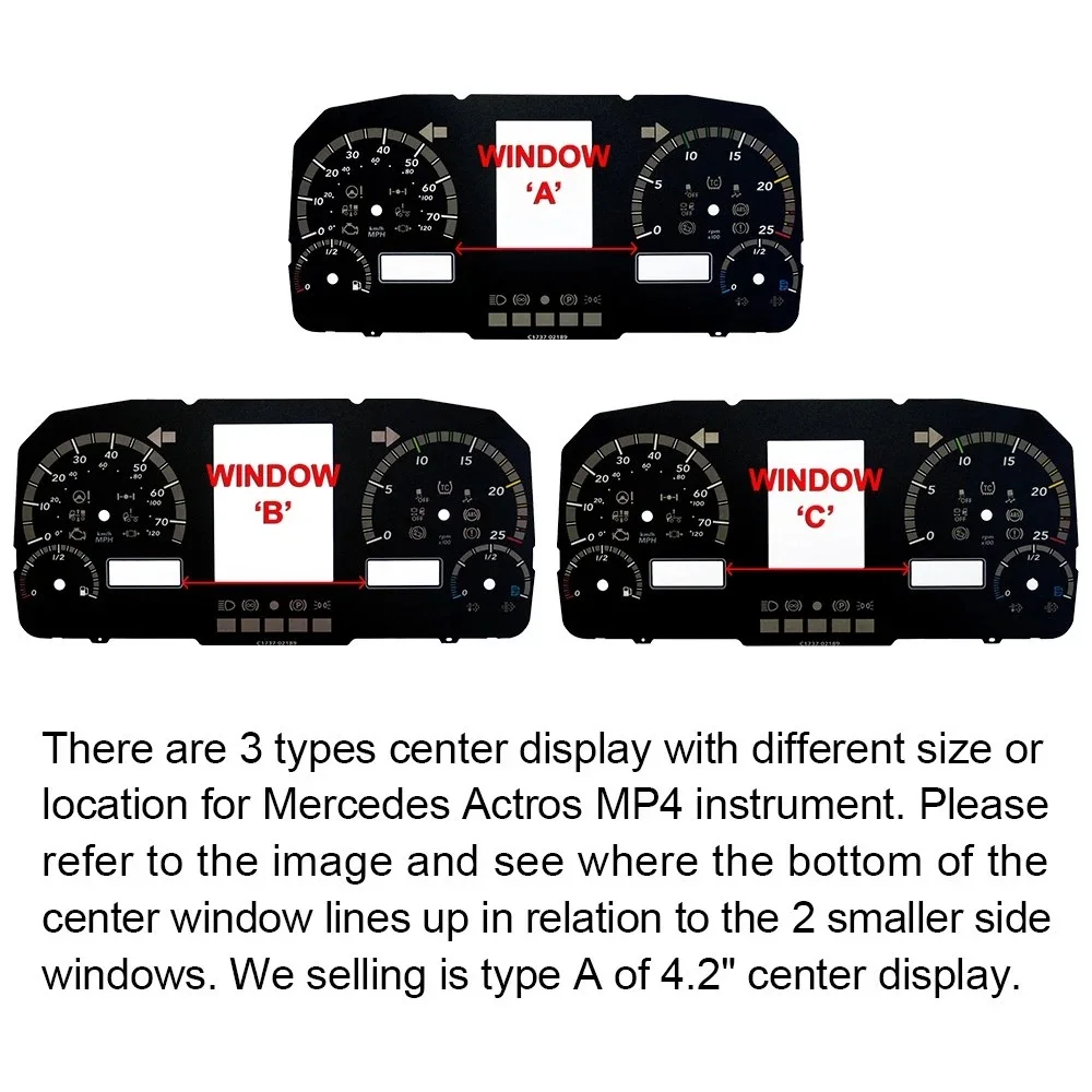 Instrumentencluster 4,2" LCD-Farbdisplay für Mercedes Actros 1840 Euro 6 2014-2018 – Detail 5