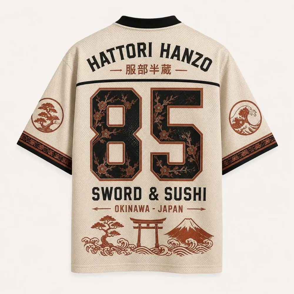 Retro Samurai Japanese  3D Printed Men's and Women's Y2K Fashion Casual Street Hip-Hop V-Neck Loose Quick-Dry Breathable T-Shirt