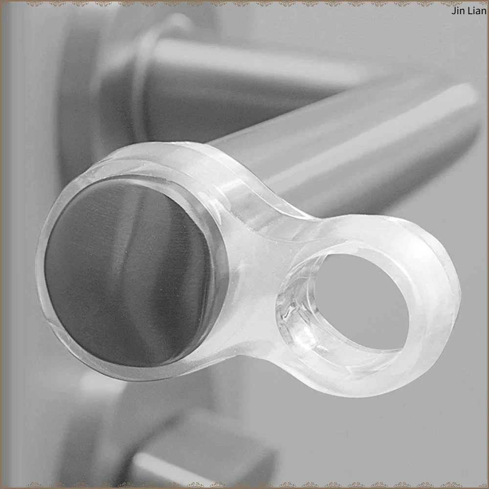 Silicone world Door Stopper Transparent Silica Gel Door Handle Buffer Wall Protection Doorknob Bumper Walls Furniture Protective