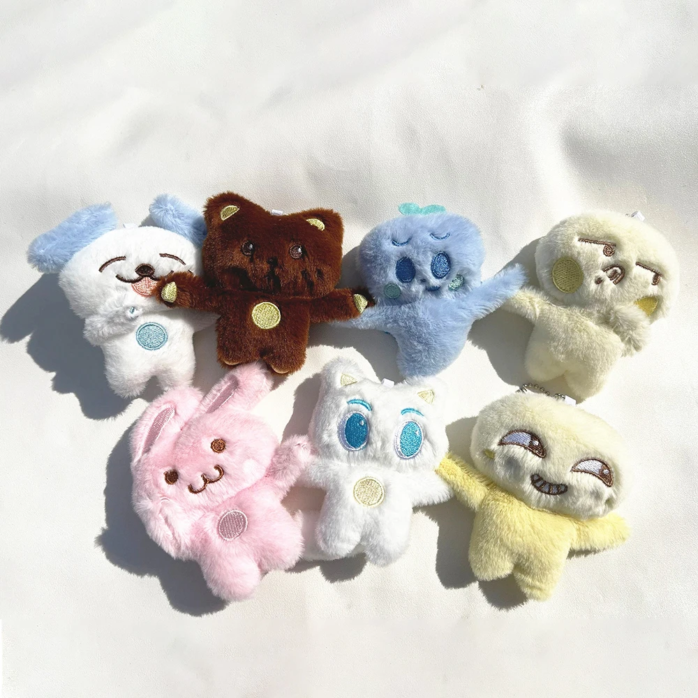 10CM KPOP Haechan Jaemin POP-UP Cartoon Animals Plush Toy Keyring Jeno Renjun Cute Stuffed Bear Fox Doll Pendant Fans Gifts