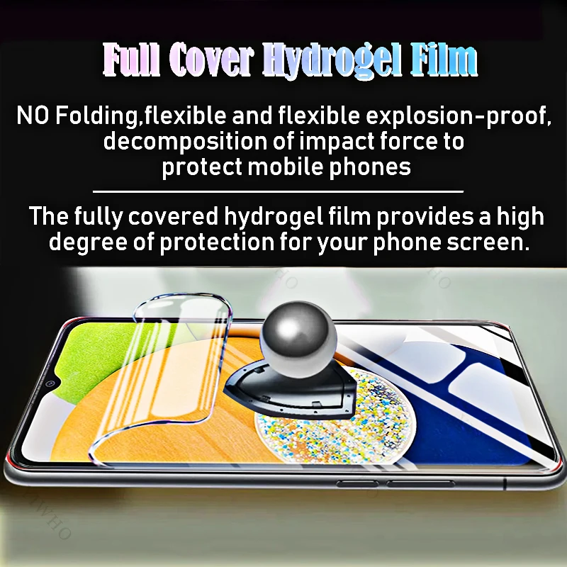 4-1psc Hydrogel Film for Samsung Galaxy A03 Core A13 4G 5G A33 A53 A73 A 03 13 23 33 53 73 Screen Protectors Transparent Film HD