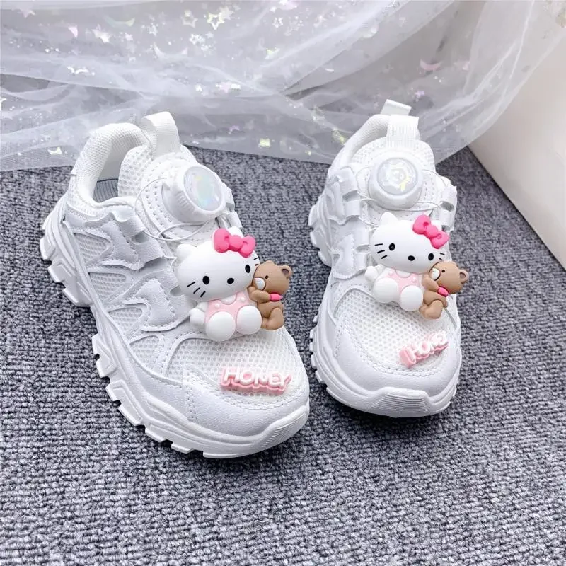 Sanrios Anime Hellokitty Sneaker Cartoon Cinnamoroll Ventileren Veelzijdige Casual Schoen Slijtvast Mijn Melodie Meisje Verjaardagscadeau