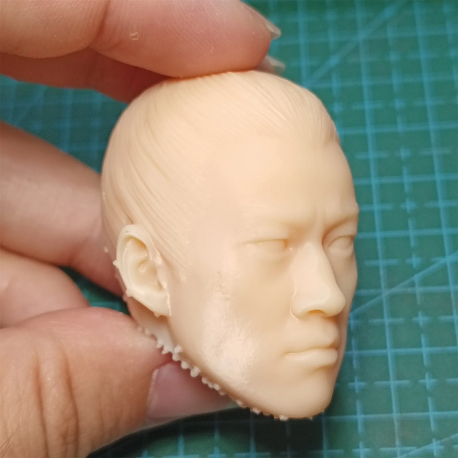 Damska głowa rzeźbiona, starożytny Trójcień, Lu Bu, model 3D w skali 1/6, rzeźba żołnierza, anime, pasuje do figurek akcji 12-calowych.