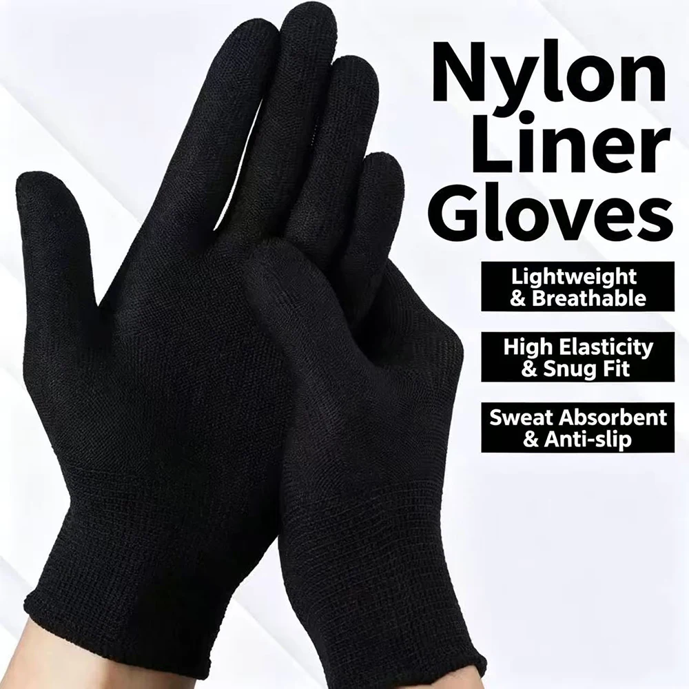 5/10 Pairs Anti-Static Vinyl Wrap Gloves Nylon Window Tinting Film Application Protect Tool Car Wrapping Tint Gloves