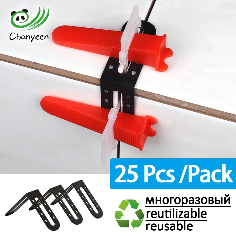 5-25Pcs Tile Leveling System Clips Male Angle for Floor Wall Ceramic Leveler Spacers Locater Adjuster Laying Construction Tools