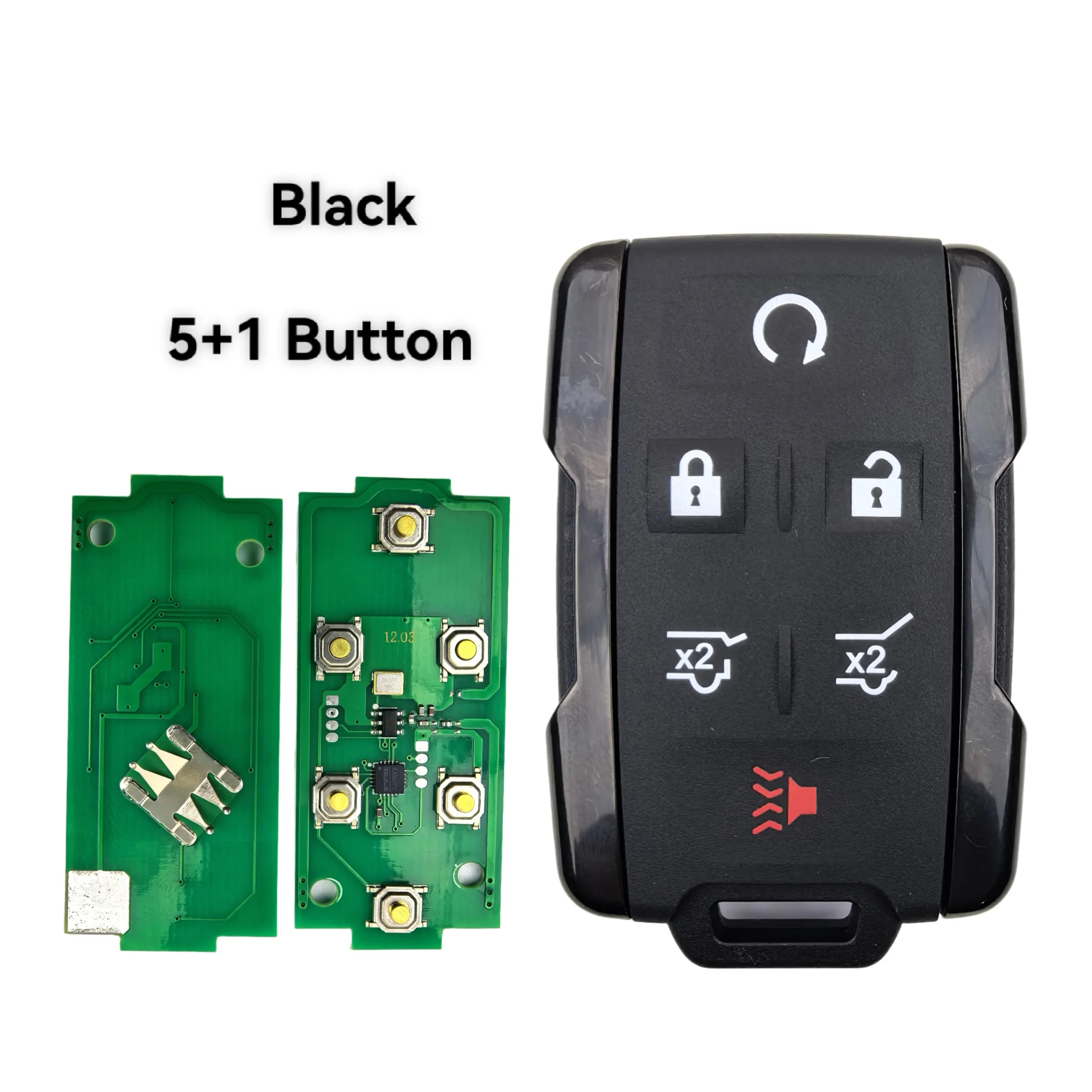 Fernbedienung Autoschlüssel FCC:M3N32337100/M3N32337200 315/433Mhz für Chevrolet Silverado 1500 2500 3500 2014-2018 für GMC 3/4/5/6-Tasten-Schlüssel – Detail 5