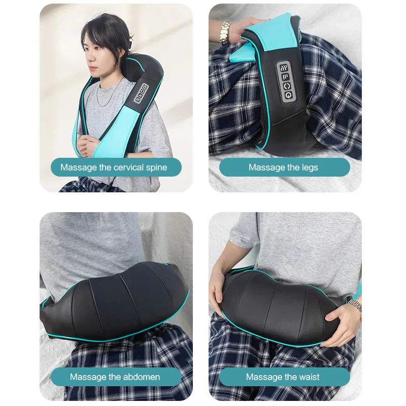 

Household hot sales shiatsu back and neck massager electric cervical shoulder massage shawls