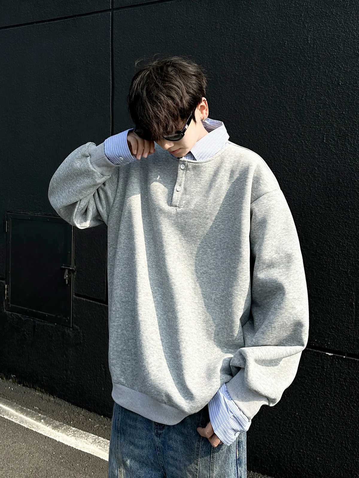 Hoodies Masculinos Sem Capuz para Atividades Esportivas, Treinamento e Competição em Academias, Multicoloridos