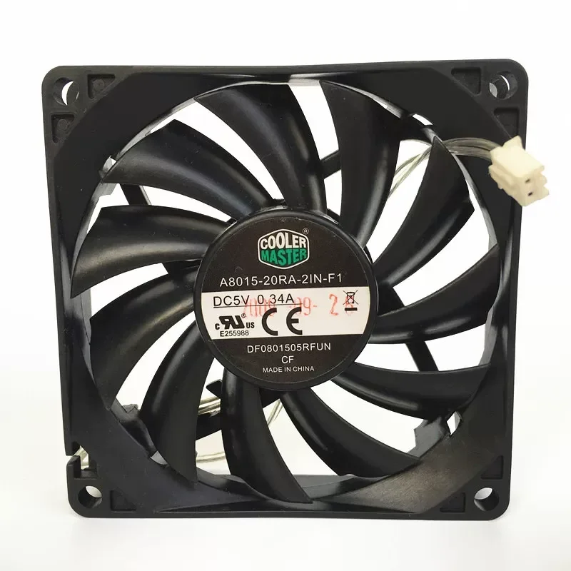 クーラー-supreme-a8015-20ra-2in-f1-5v-034a-8015-8cm-超薄型サイレント冷却ファン用