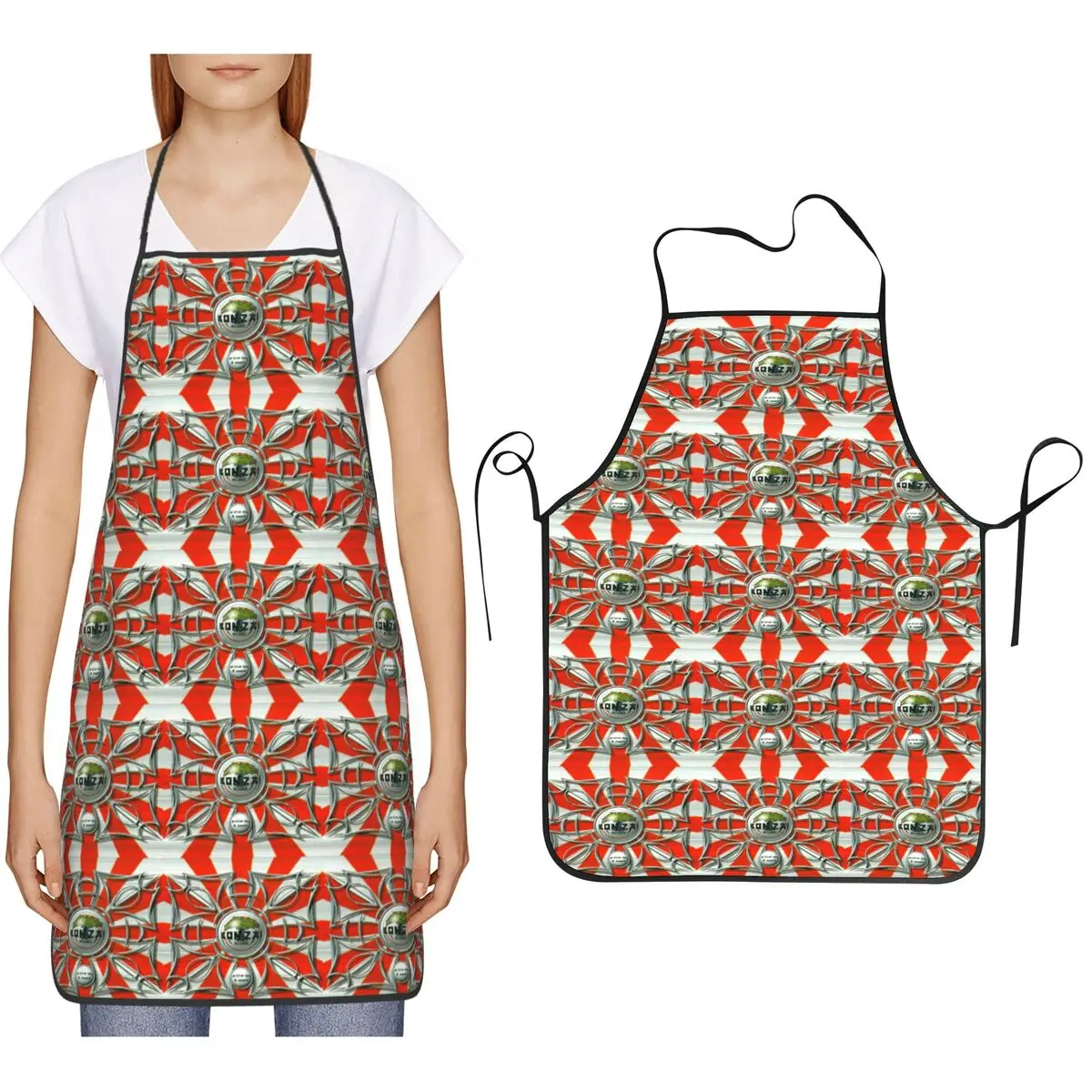 Bonzai Records Apron Chef Cooking Cuisine Tablier Bib Kitchen Cleaning Pinafore for Women Men Gardening