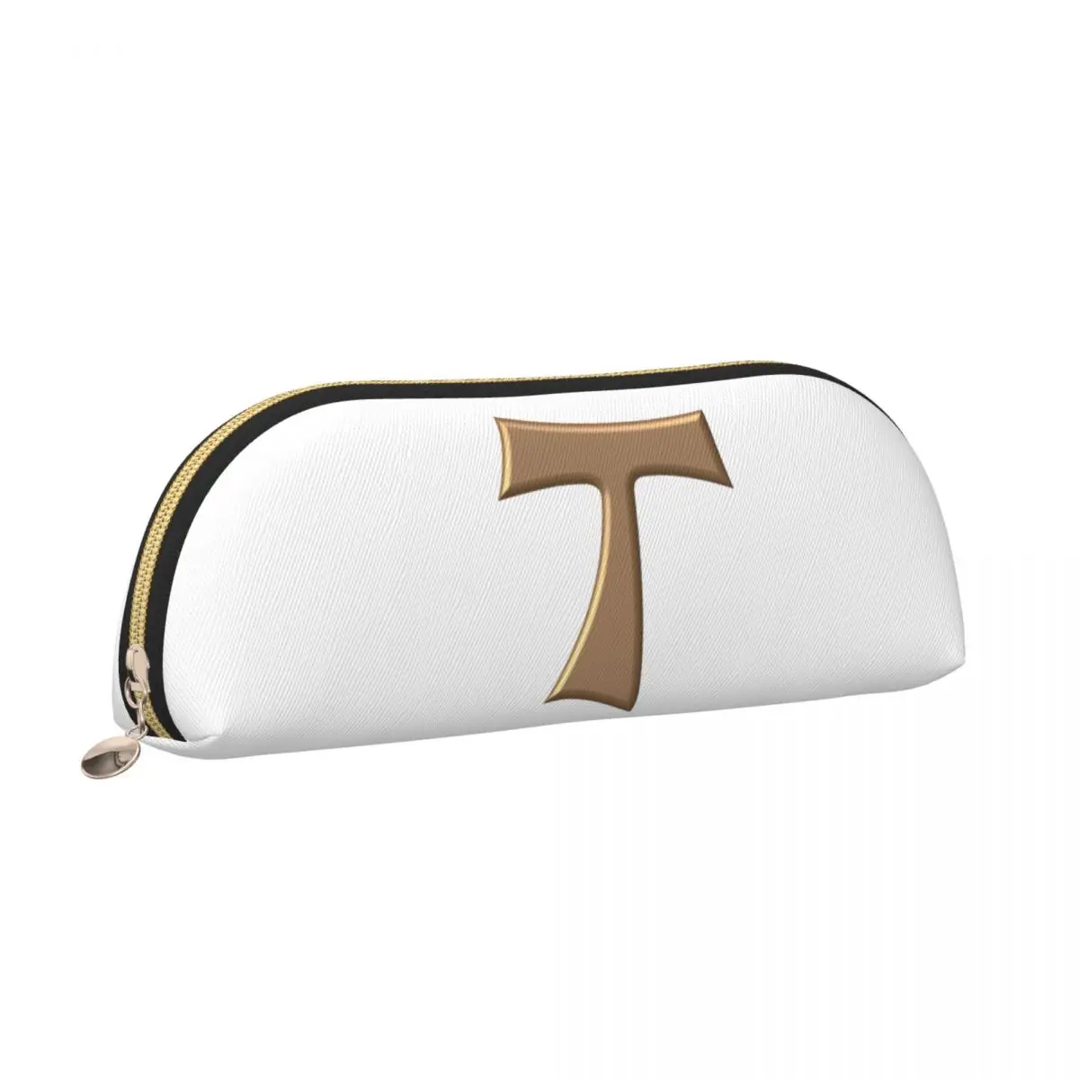 النحاس نظرة فرانسيسكان تاو الصليب مقلمة حامل قلم تخزين القرطاسية لوازم سعة كبيرة صندوق القلم حقيبة أقلام رصاص لصبي فتاة