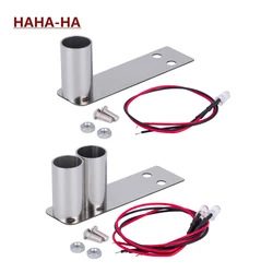 1Pcs Stainless Steel Simulation Exhaust Pipe with LED for 1/10 RC Drift Car HSP HPI Sakura Tamiya Upgrade Parts