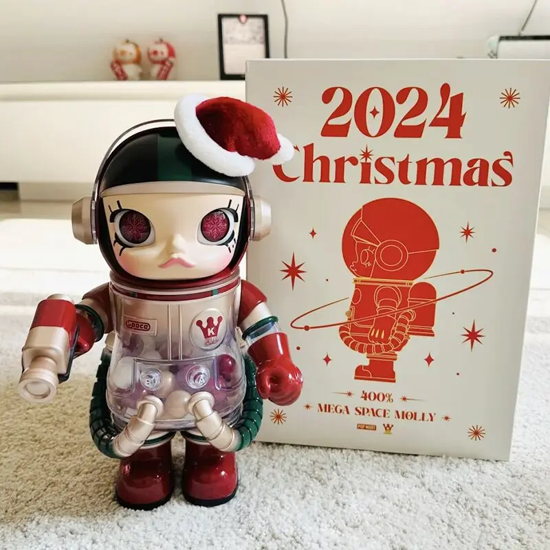 New Limited Edition Mega Space Molly 400% Christmas Event Doll Room Decoration Toys For Friends Surprise Collection Gifts