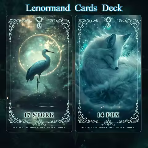 High Quality PVC Waterproof Lenormand Cards Magical Time Oracle Astrology Divination Bar Party Witch Board Game Renowned Deck