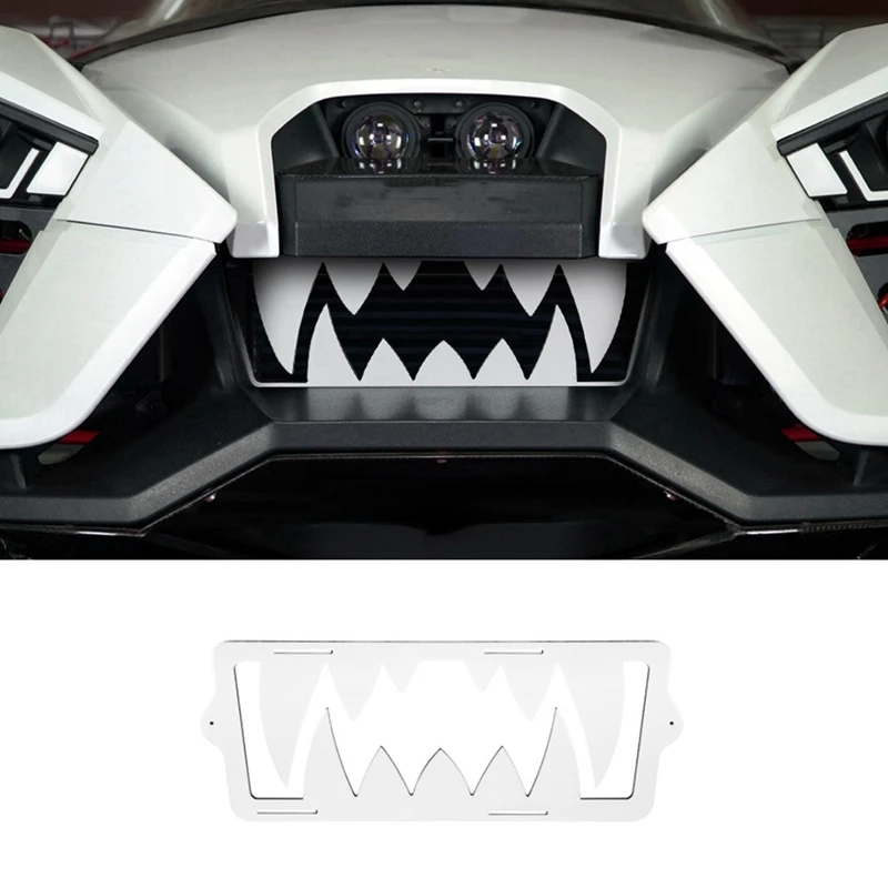 Front Bumper Center Grille Cover Fang Trim For Polaris Slingshot SL LE R S SLR 2015-2024 Accessories