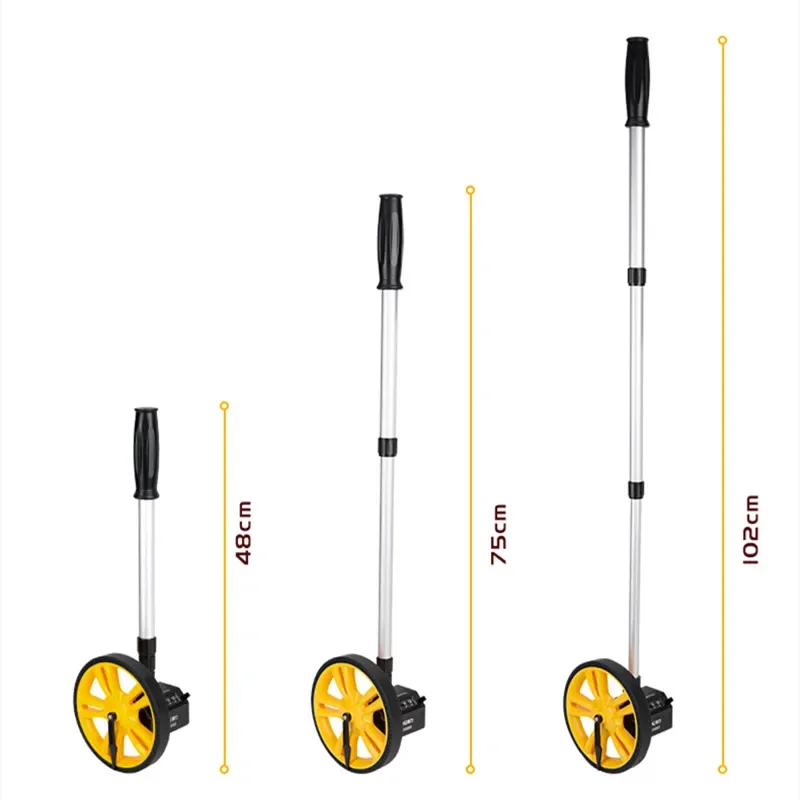 Deli-Roda De Medição Ajustável, Roda Mecânica Do Medidor, Distância Ajustável 0-9999m, Medidores De Longa Distância, 150mm De Diâmetro, 1 Pc