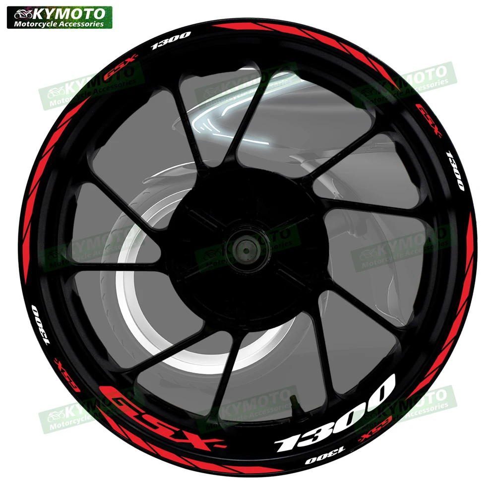

For GSX1300R GSX1300 motorcycle accessories 17 inch front and rear wheel decals fairing hub reflective strip sticker decoration