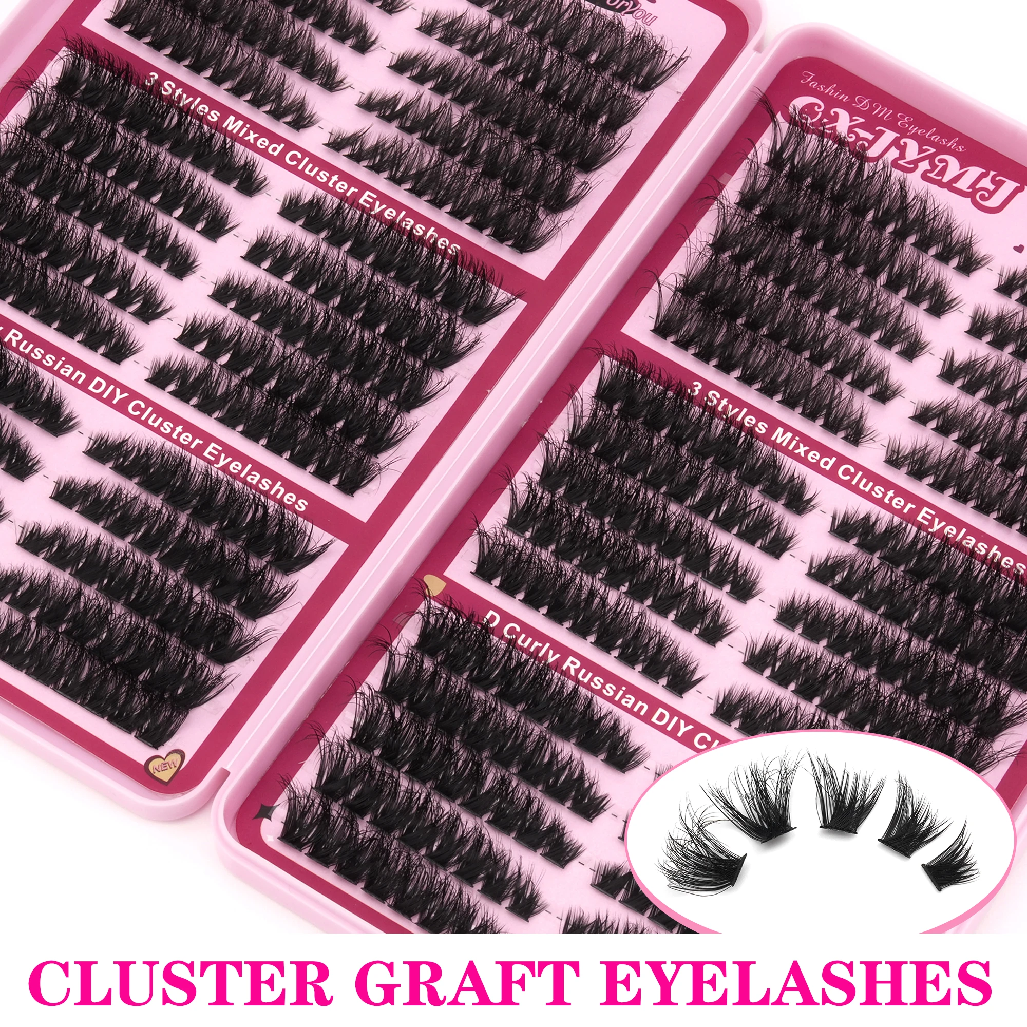 30 рядов смешанных пучков ресн – обзор и цена Eyelash Extensions