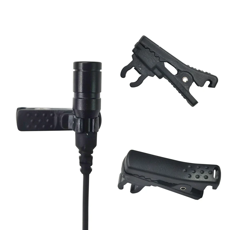 Canfon 라펠 및 라발리에 마이크 ABS 타이 클립, DJI 라발리에 마이크용, 직경 3.5-4.5mm, 2 개