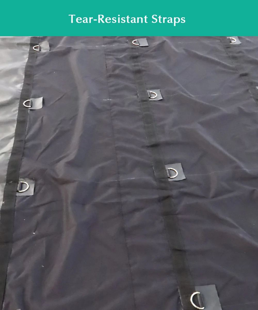 XSH Heavy Duty 610gsm Ripstop Trailer Tarp Waterproof PVC Lumber Truck Tarp with Raindrops