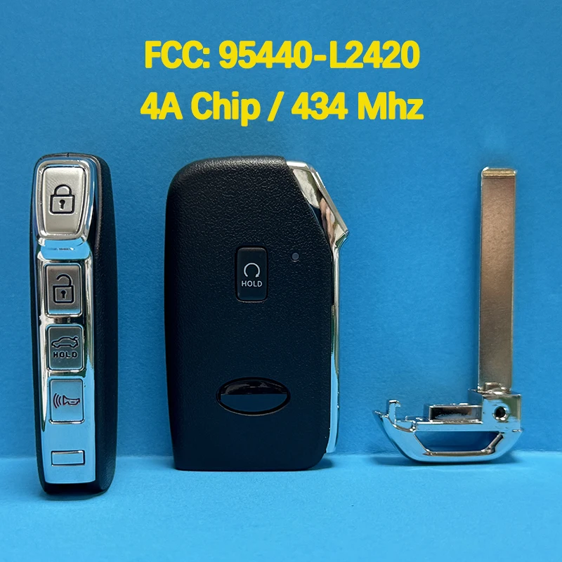 CN051217 Послепродажный 5-кнопочный смарт-ключ с дистанционным управлением 95440-L2420 4A чип 433,93 МГц без ключа для Kia K5 2022