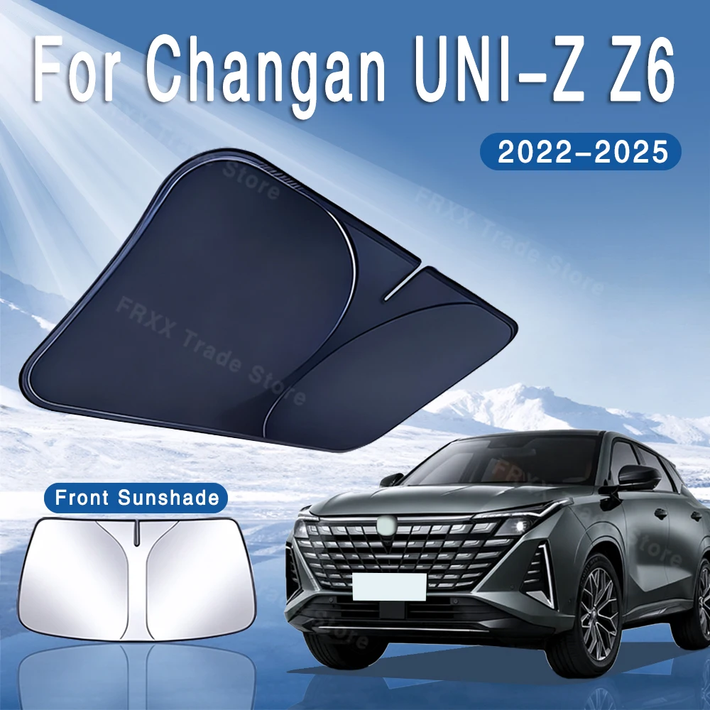 

For Changan UNI-Z Volga K40 2022~2025 Car Sun Visor Front Windshield Sunshade Heat Insulation Summer Cooling Auto Accessories