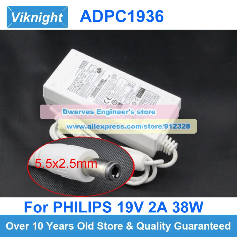 

Original 19V 2A Power Adapter ADPC1936 224E ADPC1938 Charger For PHILIPS 227E6L 220C4LSB 226V4TFB 247E6QSD MONITOR ONYX STUDIO 5