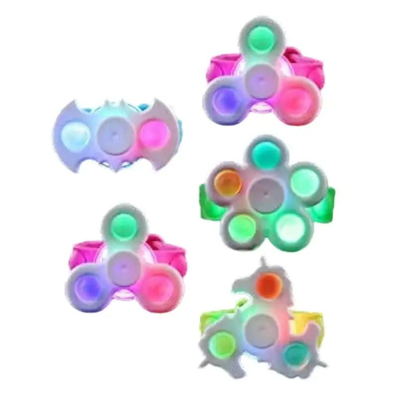 

Spinner Bracelet For Kids Boys Light Up Spinner Bracelets Creative Goodie Bag Stuffers Sensory Glowing Spinner Bracelets For