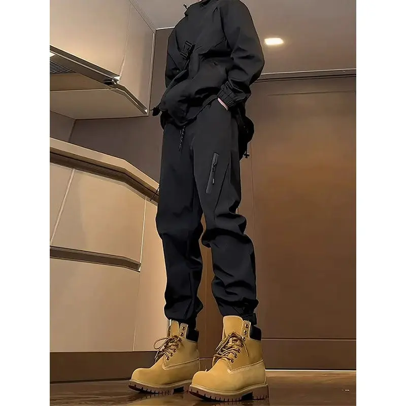 

Men's Outdoor Climbing Pants Trousers Waterproof Functional Sle American Workwear Loose Fit Youthful Energy Bla Color