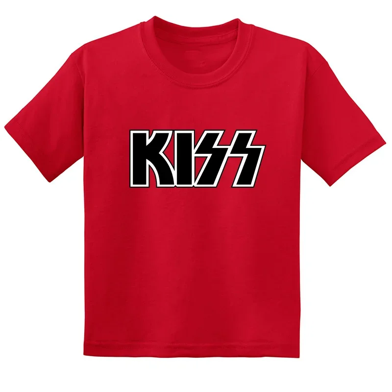 Hot Sale Stormtrooper Fans Kiss Rock Band Print Fashion Kids T-shirt Baby Boys Girls Clothes Summer Children Cotton T shirt