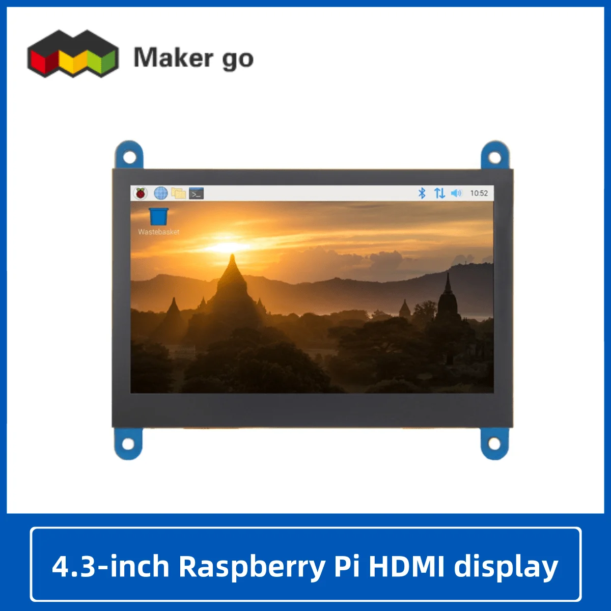 4.3-inch Raspberry Pi HDMI display USB capacitive touch screen for Raspberry Pi 3B+/4B