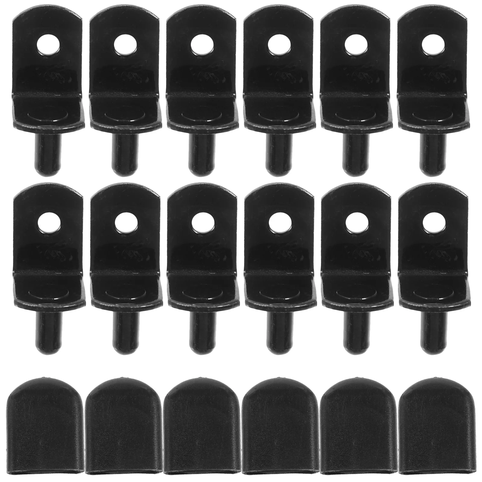 

50pcs Shelf Holder Cylindrical Base 5Mm Nail Head Rubber Sleeve Cold Rolled Steel Cabinet Support Pegs For Wood Shelving